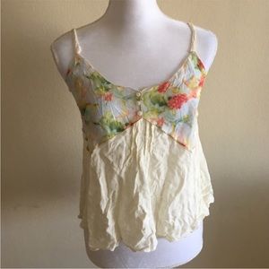 Free People Sheer Floral Top